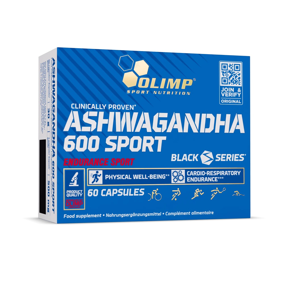 Stress & Balance: Olimp Ashwagand + GN Magnesium + Body Attack – Olimp Ashwagandha 600 Sport 60 Kapslen