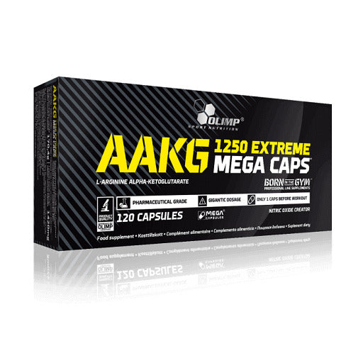 Masseaufbau für Fortgeschrittene: Kevin Levrone Anabolic + 3 weitere – Olimp AAKG Extreme Mega Caps - 120 Kapsel