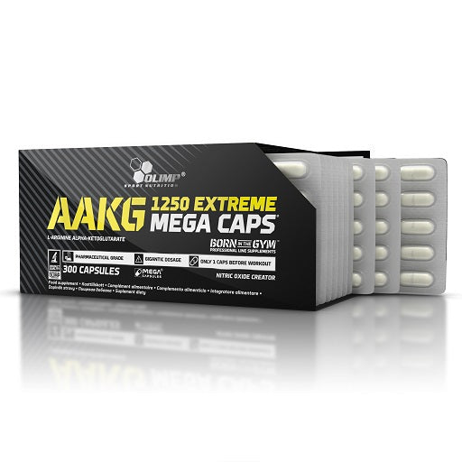 Masseaufbau für Fortgeschrittene: Kevin Levrone Anabolic + 3 weitere – Olimp AAKG Extreme Mega Caps - 300 Kapsel