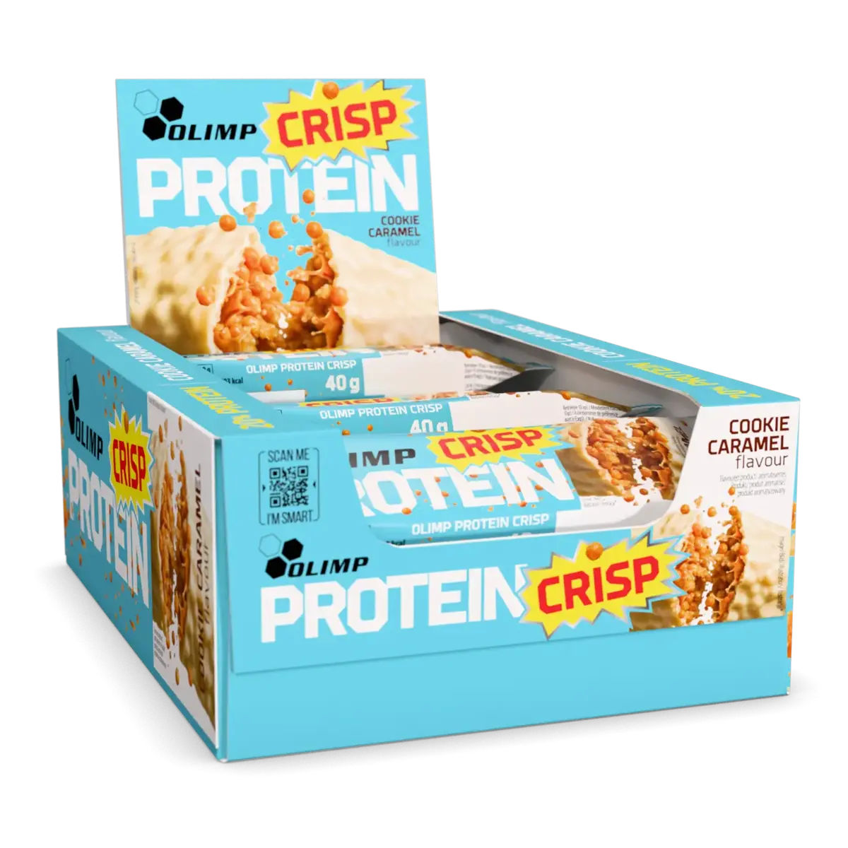 Home-Gym-Starter: ESN Designer + Kevin Levrone + 5× Olimp Protein – Olimp Protein Crisp Bar Cookie & Caramel 20x 40g