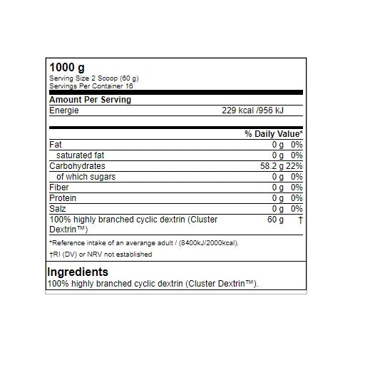 Masse-Duo: Applied Nutrition Critical Mass + GN Cluster Dextrin – GN Cluster Dextrin - 1000g Beutel