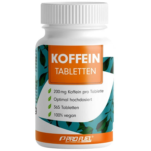 ProFuel Koffein & B-Vitamine: Koffein (200mg) + Vitamin B Komplex – ProFuel Koffein (200mg) 365 Tabletten