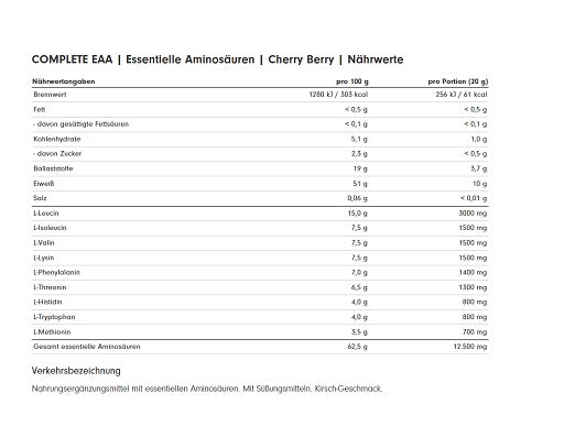 ProFuel Complete EAA 500g Wiśnia