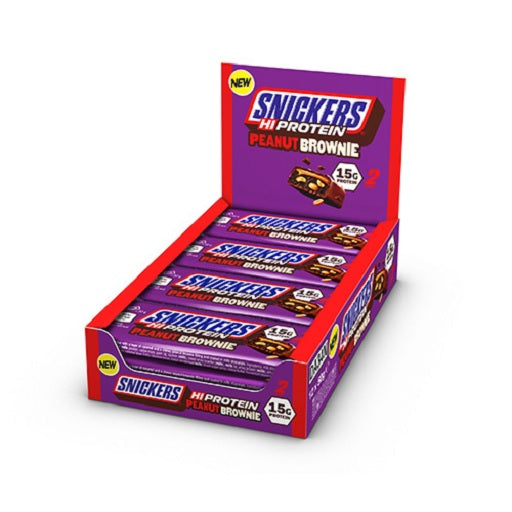 MARS inc. Marken-Großset: Bounty High + High Protein + 3 weitere – Snickers High Protein Bar PEANUT BROWNIE 12 x 50g