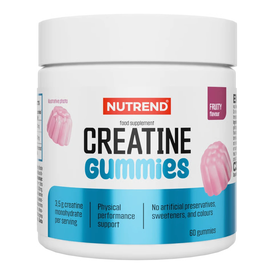 Masseaufbau für Fortgeschrittene: Kevin Levrone Anabolic + 3 weitere – Nutrend Creatine Gummies Fruity, 60 Stk.