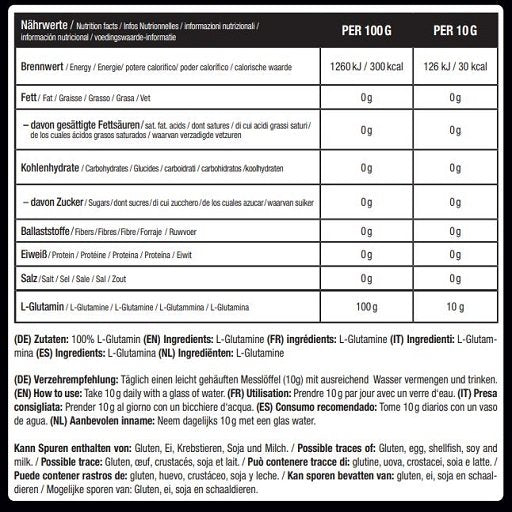 Masseaufbau für Fortgeschrittene: Kevin Levrone Anabolic + 3 weitere – Sinob Core L-Glutamin 500g Dose
