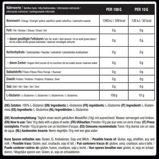 Ausdauer-Set: MST Magnesium + BioTech One A + Sinob Core – Sinob Core L-Glutamin 500g Dose
