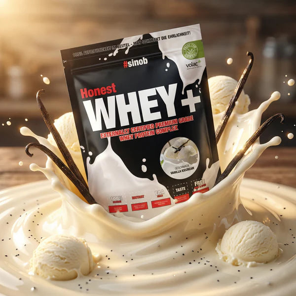 Muskelaufbau-Set: Sinob Honest Whey+ 820g + Scitec Crea-Bomb 660g – Sinob Honest Whey+ 820g (Erdnussbutter 820g)