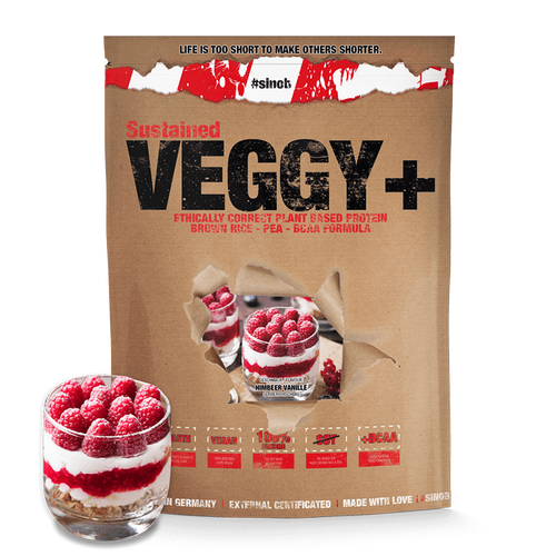 Pflanzliches Set: Sinob VEGGY + BioTech BCAA + Sinob Vitamin – Sinob VEGGY + VEGAN PROTEIN 900G (Chocolate Brownie)