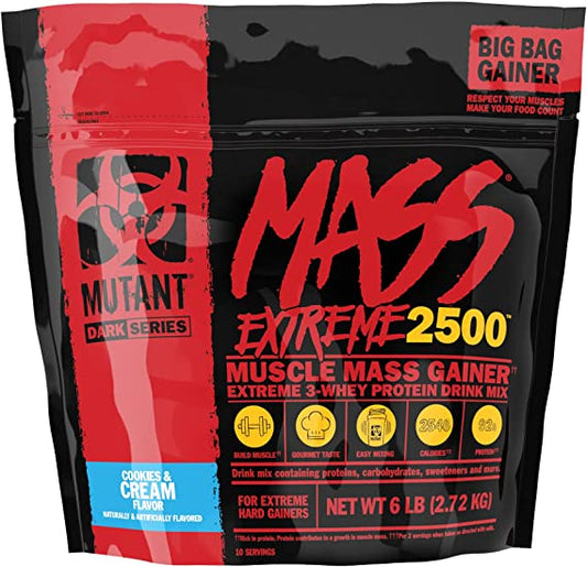 Masseaufbau-Set: Mutant Mass XXXTREME 2500 + Olimp Creatine Mega Caps – Mutant Mass XXXTREME 2500 - 2,72 kg (Vanilla Ice Cream)
