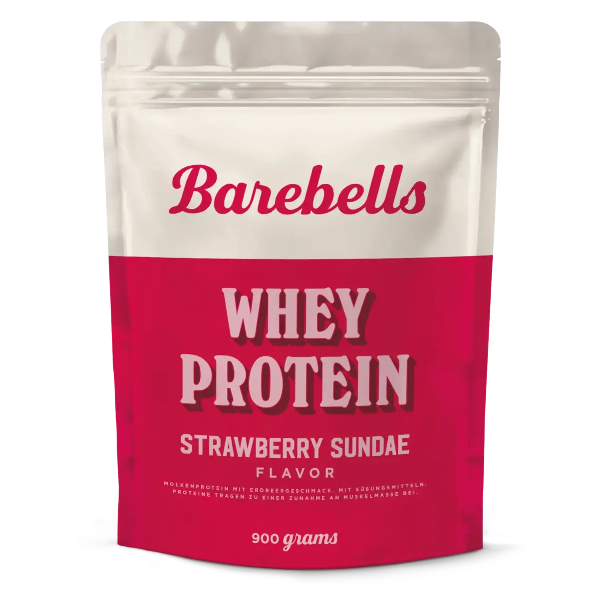 Protein-Frühstücks-Set: Sinob Instant Oats + Barebells Whey Protein – Barebells Whey Protein 900g (Strawberry Sundae)