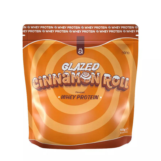 Protein-Frühstücks-Set: BioTech Protein + Nanosupps Whey – Nanosupps Whey Protein 1000g (Glazed Cinnamon Roll)