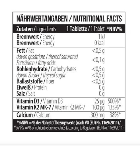 Ausdauer-Set: MST Magnesium + MST Calcium + ProFuel Glutamin – MST - Calcium Citrate D3 + K2Vital 60 Tabletten