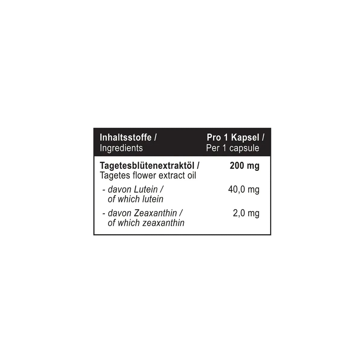 MST - Lutein+Zeaxanthin 40mg - 60 Caps
