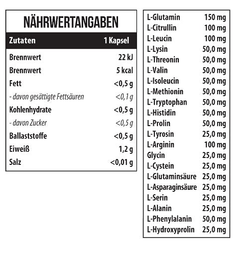 MST Marken-Trio: Iso Clear + Creatin HCL + 21 Amino Acids – MST - 21 Amino Acids 60 Kapseln