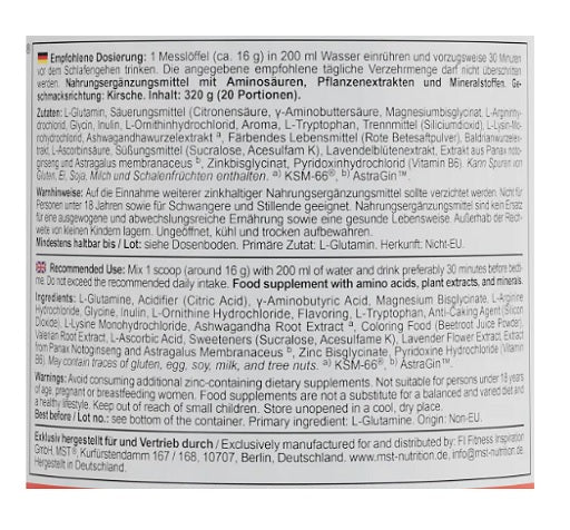 MST - Формула за лек сън 320гр