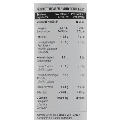 MST - L-Carnitine Carnipure® 50.000 - 500 ml