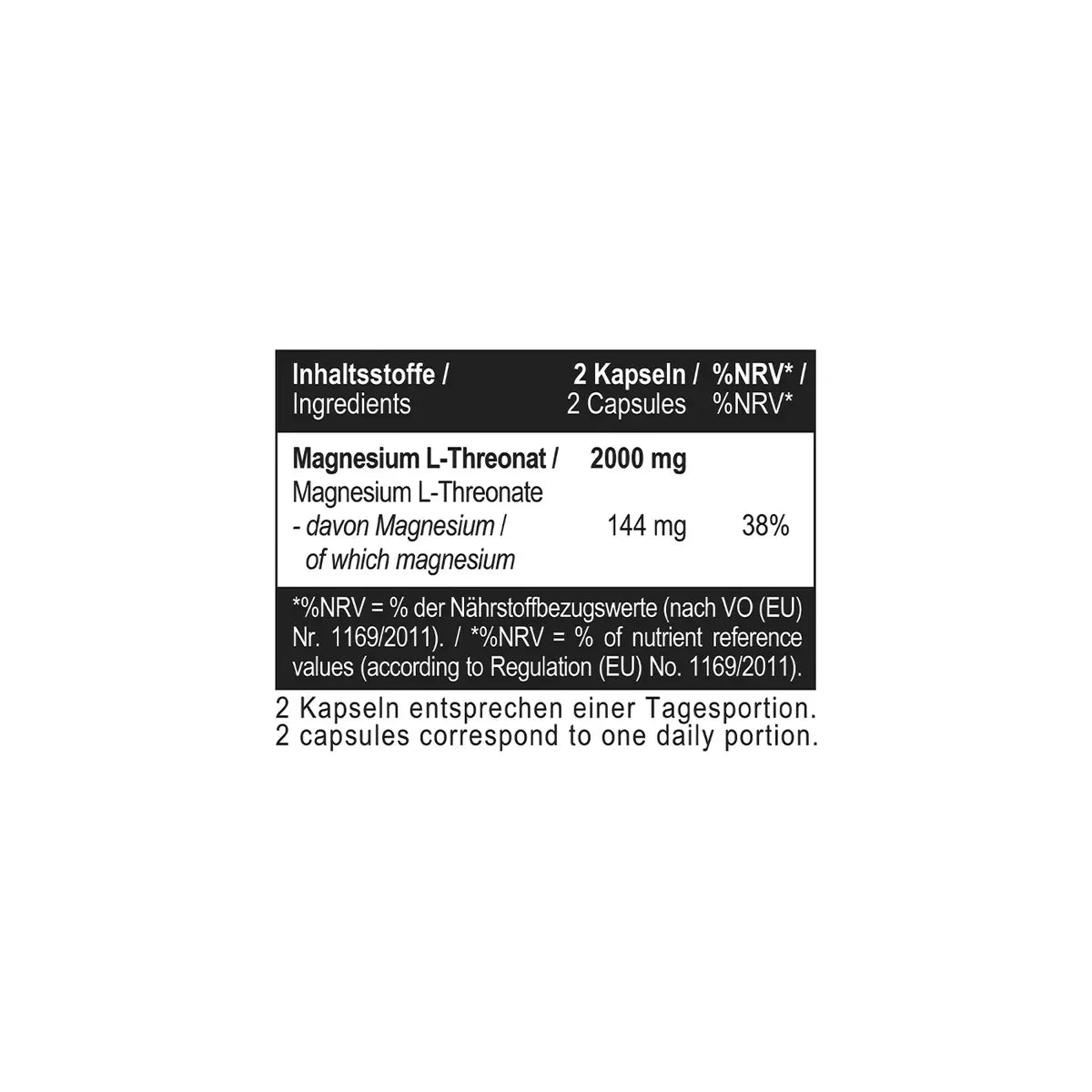 MST - Magnesium L-Threonate Magtein® 1000mg - 120 Kapseln