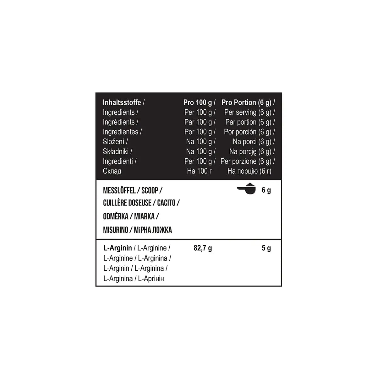 MST - Arginine HCL 1000g