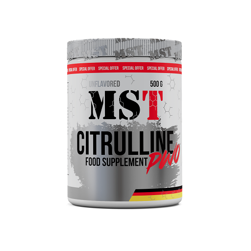 Trio marki MST: Iso Clear + Kreatyna HCL + Cytrulina – MST - Jabłczan Cytruliny 500g Bezsmakowy