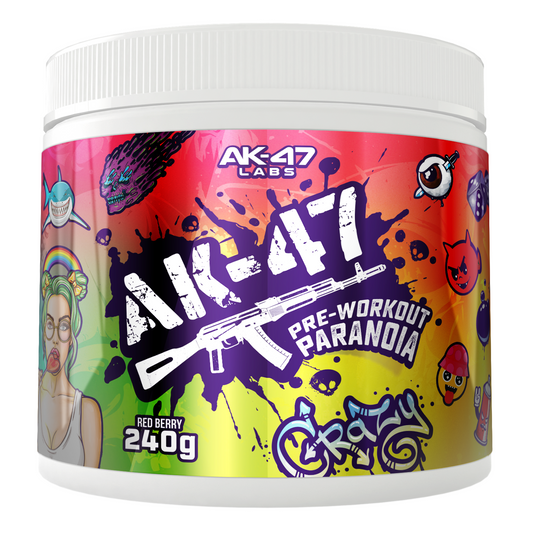 Kraft-Stack: BioTech Creatine + AK47 Labs + MST 21 Amino – AK47 Labs Pre-Workout Paranoia - 240g (Fruit Punch)