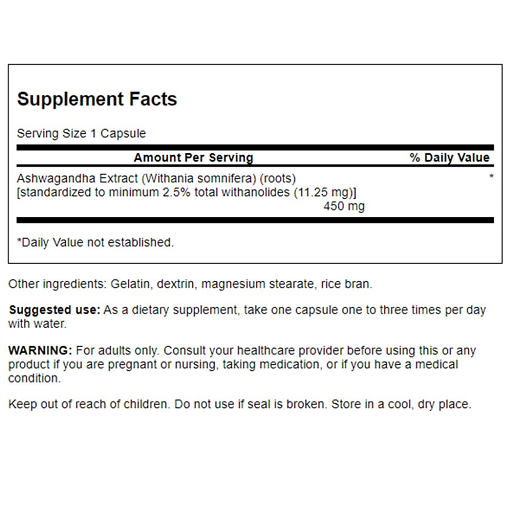 Schlaf & Erholung: BioTech Micella + Scitec Calcium + Swanson Ashwaga – Swanson Ashwagandha Extract 450mg 60 Kapseln
