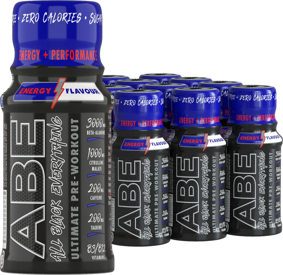 Koffein & B-Vitamine: Applied ABE Pre-Workou + ProFuel Vitamin B – Applied ABE Pre-Workout SHOTS 12x60ml (Energy)