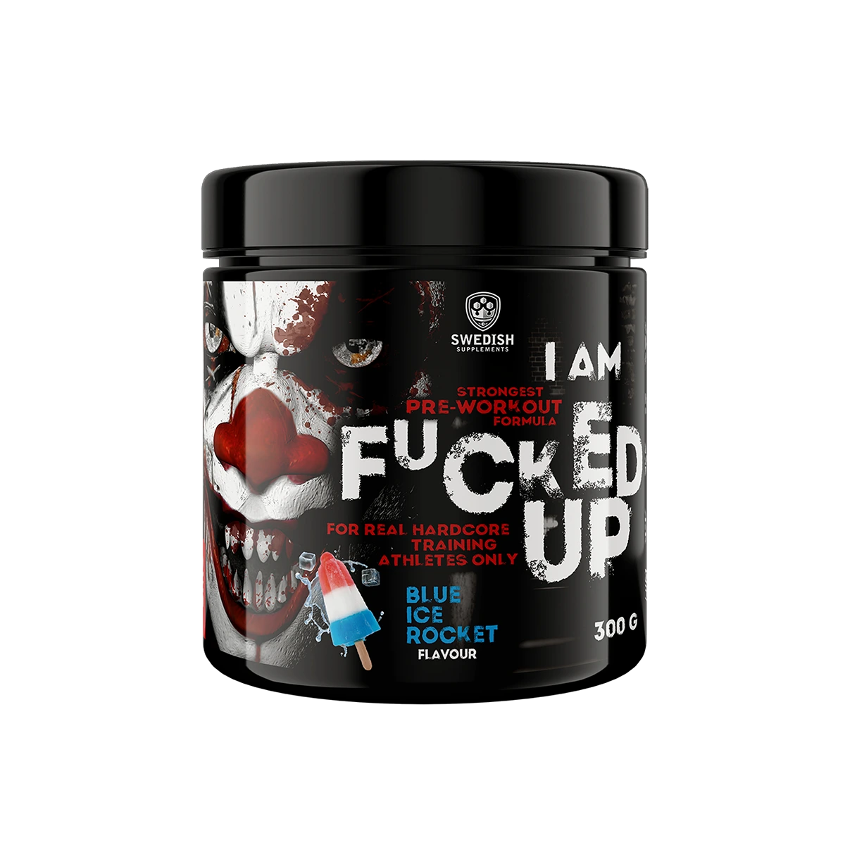 Trainings-Set: Swedish Supplements Fucked + MST L-Carnitine 1000 (90 – Swedish Supplements Fucked Up Joker 300g (Blue Ice Rocket)