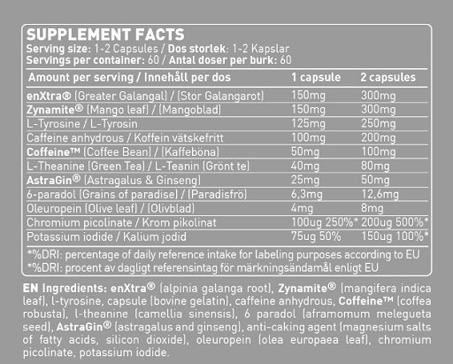 Wettkampfvorbereitung: ESN ISOCLEAR + MST Creatine + 2 weitere – Swedish Supplements Fucked Up Spike 60 Kapseln