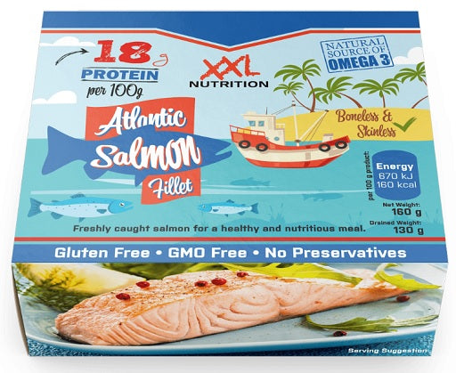 XXL Nutrition Marken-Großset: Nutrition Lachsfilet + 4 weitere – XXL Nutrition Lachsfilet 160g