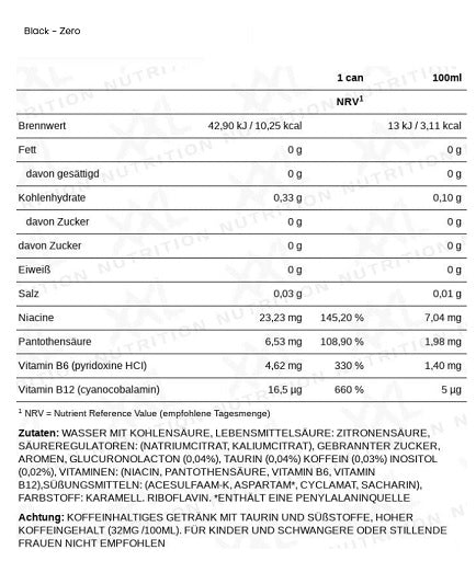 XXL Nutrition Energize! Energy Drink 6x330ml
