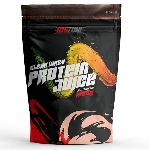 Basis-Set: Big Zone Clear Whey Protein + ProFuel EISEN + nat. Vitamin – Big Zone Clear Whey Protein Juice 1000g Beutel (Apfelringe)