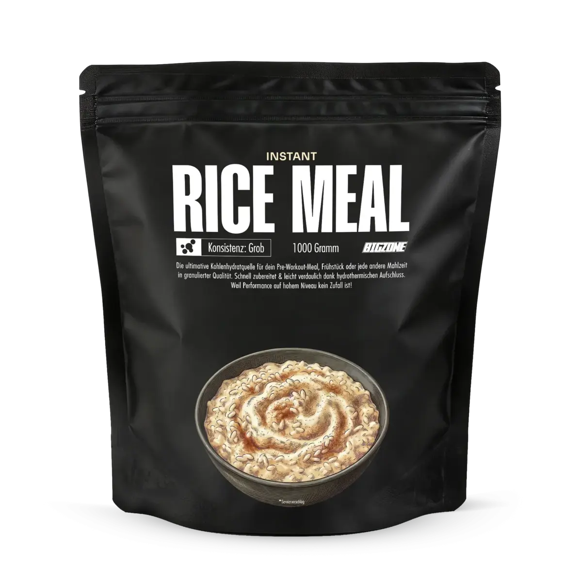 Masseaufbau-Set: Big Zone Instant Rice + MST Creatin Monohydrate – Big Zone Instant Rice Meal (grob) 1000g