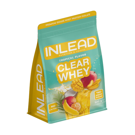 INLEAD Marken-Trio: Clear Whey + Creatine + L-Carnitine – INLEAD Clear Whey Isolate 500g (500g Green Apple)