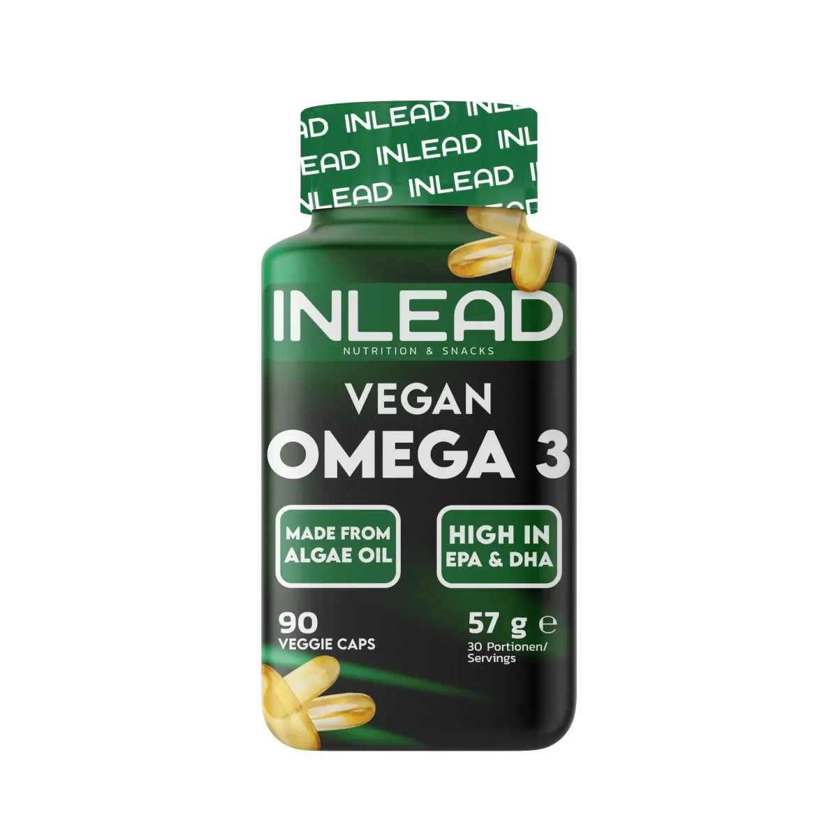 Gesundheits-Basisbox: MST Magnesium + INLEAD Vitamin + 3 weitere – INLEAD Vegan Omega 3 - 90 Kapseln