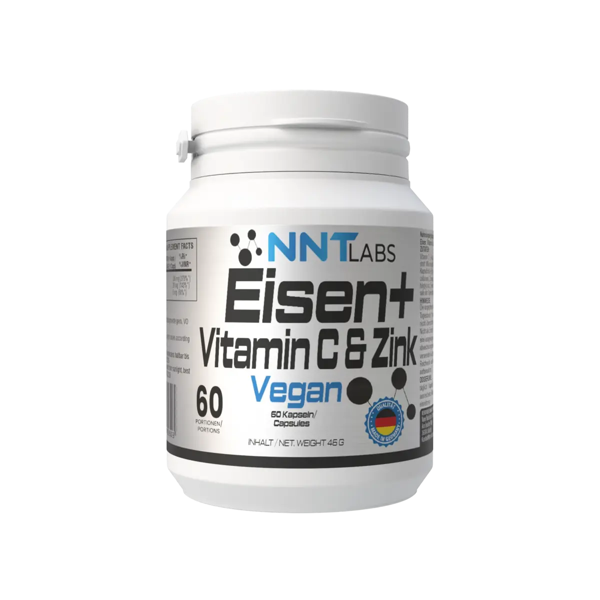 Schlaf & Erholung: BioTech Micella + NNT Eisen + MST Sleep IQ – NNT Eisen + Vitamin C + Zink 60 Kapseln
