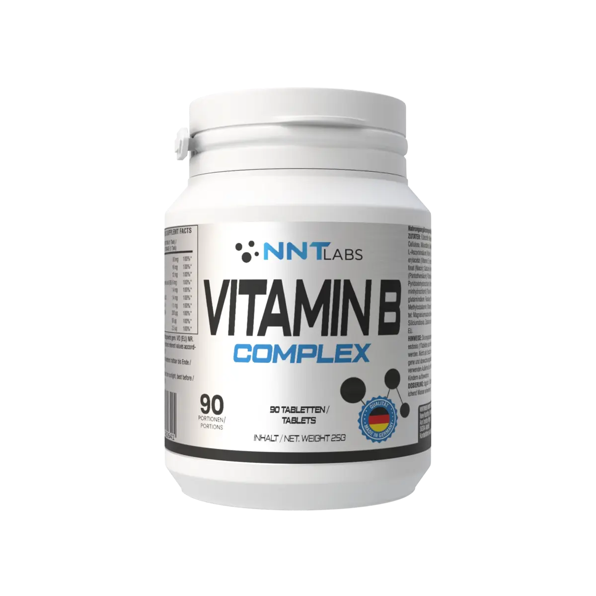 Koffein & B-Vitamine: Genius Nutrition + NNT Vitamin B Complex – NNT Vitamin B Complex 90 Tabletten