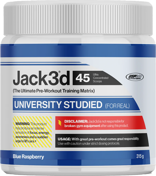 Komplet za usposabljanje: USP Labs Jack3d 45 Serv. + Nutrend AAKG 7500 Shots – USP Labs Jack3d – 45 Serv. (Modra malina)