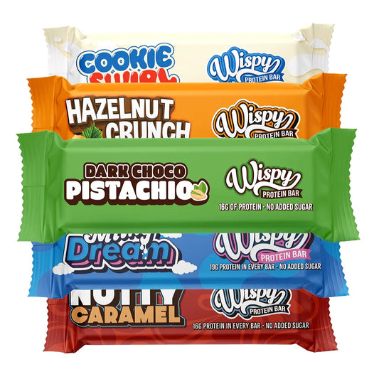 Home-Gym-Starter: ESN Designer + ESN Crank Pump + 5× Wispy Protein – Wispy Protein Bar 10x55g (Milky Dream)