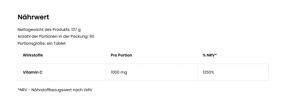 Ostrovit Vitamin C 1000mg 90 Tabletten