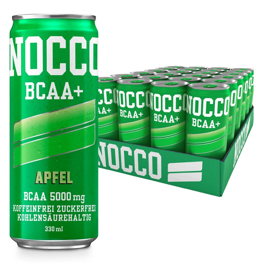 NOCCO merk grote set: BCAA Drink 24 x 330 ml Peachango + 4 extra - Nocco BCAA Drink 24 x 330 ml APPLE