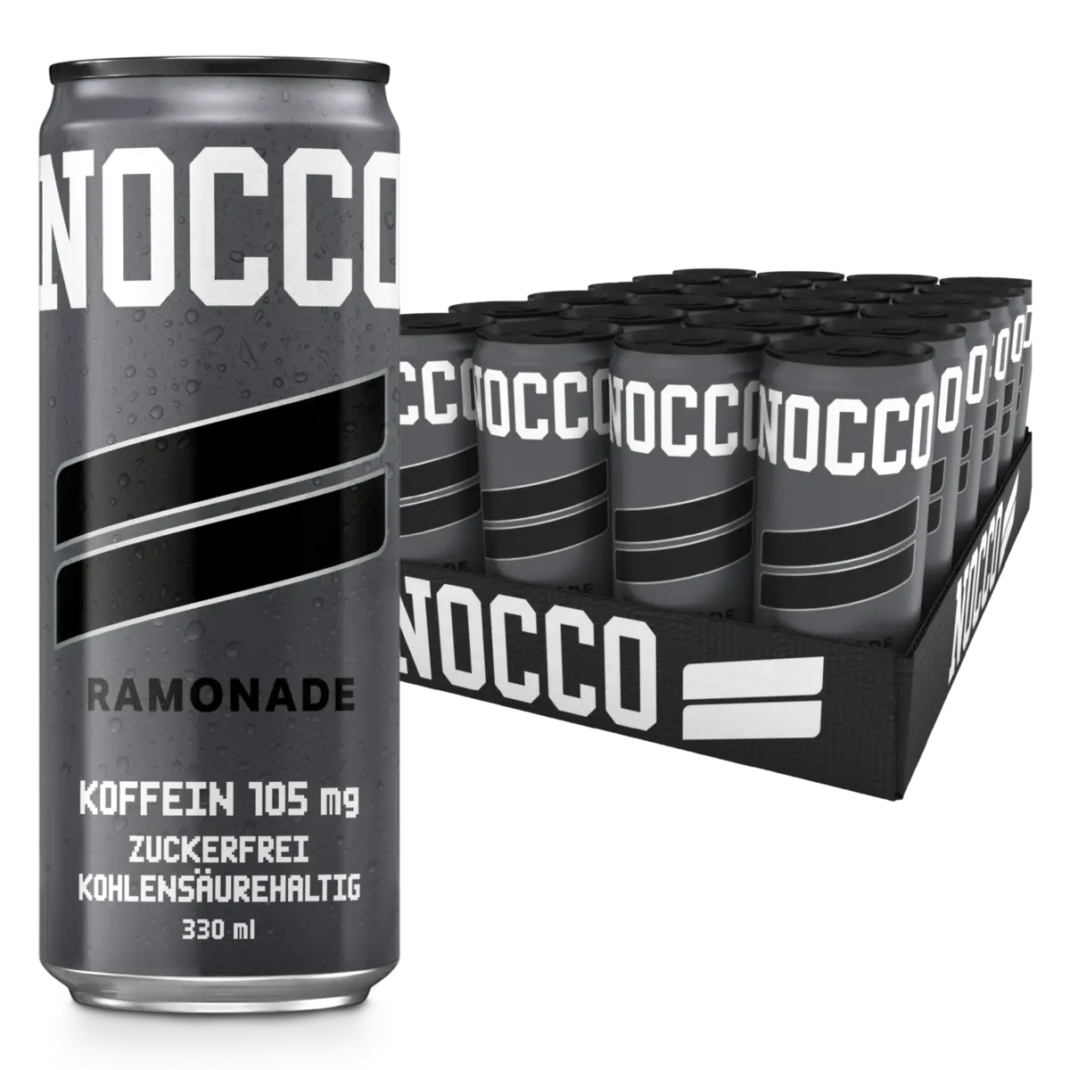 Kraft-Stack: BioTech Creatine + Psycho Pharma + Nocco BCAA Drink – Nocco BCAA Drink 24 x 330 ml Ramonade