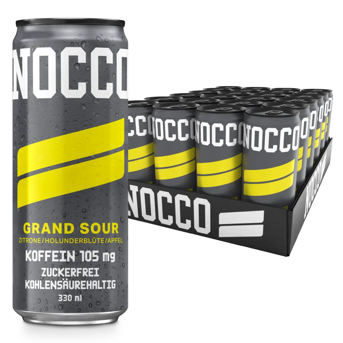 Power stack: BioTech Creatine + Nutrex Anabol + Napój Nocco BCAA – Napój Nocco BCAA 24 x 330 ml Grand Sour
