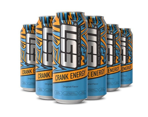 Cafeína e vitaminas B: ESN Crank Energy + Peak Vitamin B Complex – ESN Crank Energy 12x500ml (Branco)