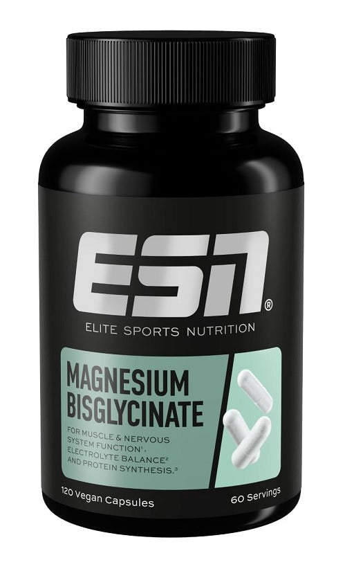 Stress & Balance: BioTech Ashwaga + ESN Magnesium + Peak Vitamin B – ESN Magnesium Bisglycinat 120 Kapsel
