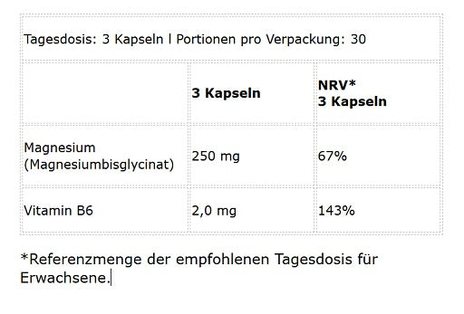 BioTech Magnesium Bisglycinate from organic sources 90 Kapseln
