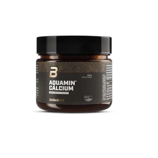 Calcium, Vitamin D & Magnesium: BioTech Aquamin Calcium + 2 weitere – BioTech Aquamin® Calcium 240g (Zitronenmelisse-Limette)