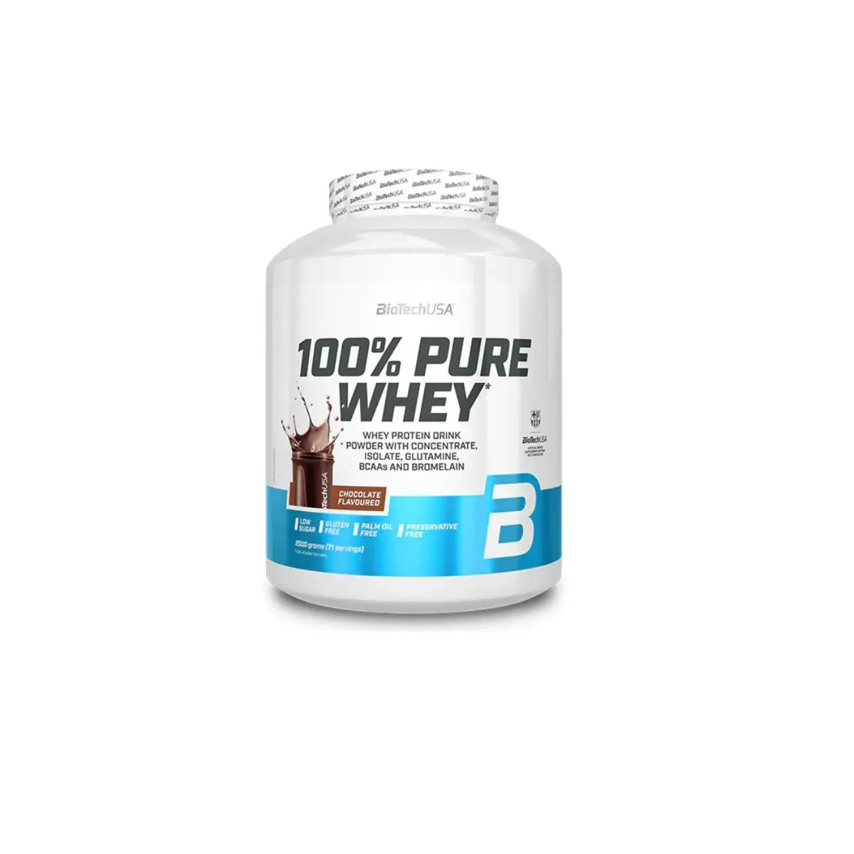Muskelaufbau-Set: BioTech 100% Pure Whey + Olimp Creatine Mega Caps – BioTech 100% Pure Whey 2000g (Black Biscuit)