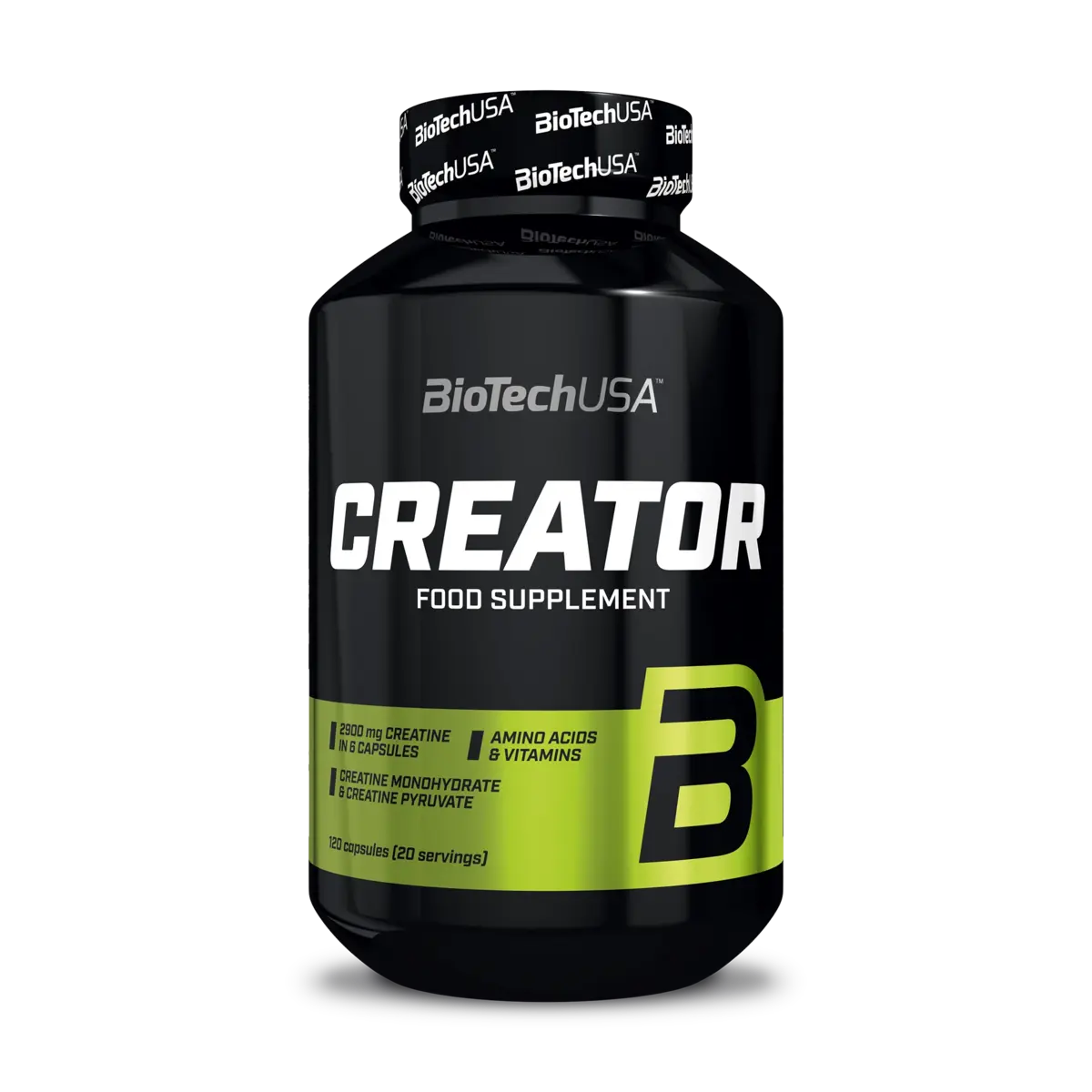 BioTech USA Marken-Großset: Instant Oats + CreaTor + 3 weitere – BioTech CreaTor 120 Kapsel