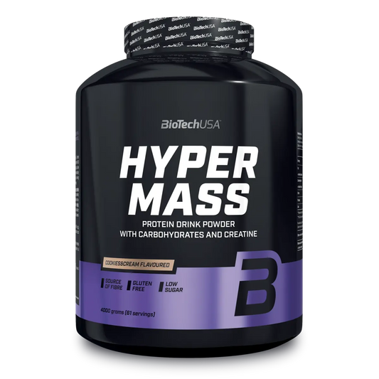 Masseaufbau-Set: BioTech Hyper Mass + Olimp Kre Alkalyn 2500 – BioTech Hyper Mass - 4000g (Erdbeere)
